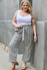 Find Your Path Paperbag Waist Culotte Pants