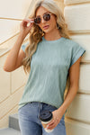 Marley Round Neck Cap Sleeve T-Shirt