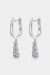 1.8 Carat Moissanite Sterling Silver Drop Earrings