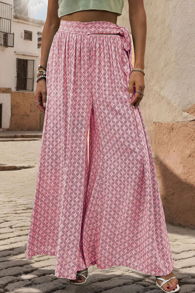 Adeline Printed Wide Leg Pants