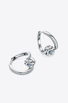 Rachel 2 Carat Moissanite 925 Sterling Silver Heart Earrings