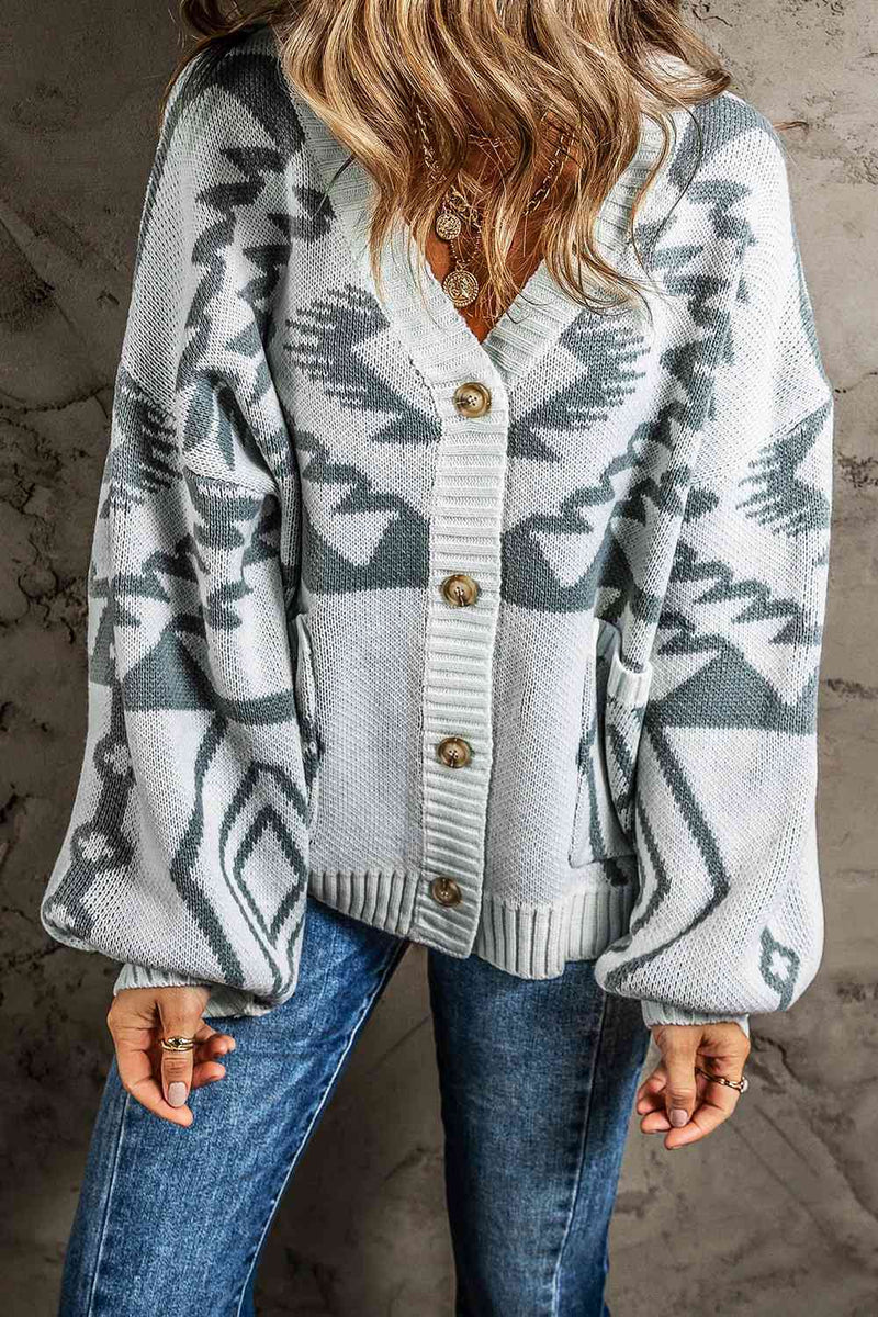 Phoenix Button Up Long Sleeved Cardigan