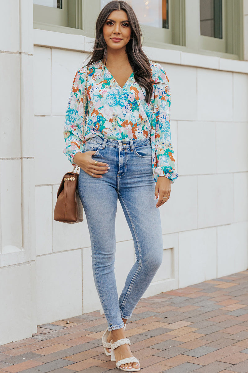 Brittani Floral Long-Sleeved Bodysuit