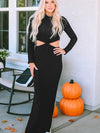 Celeste Cutout Long-Sleeved Maxi Dress