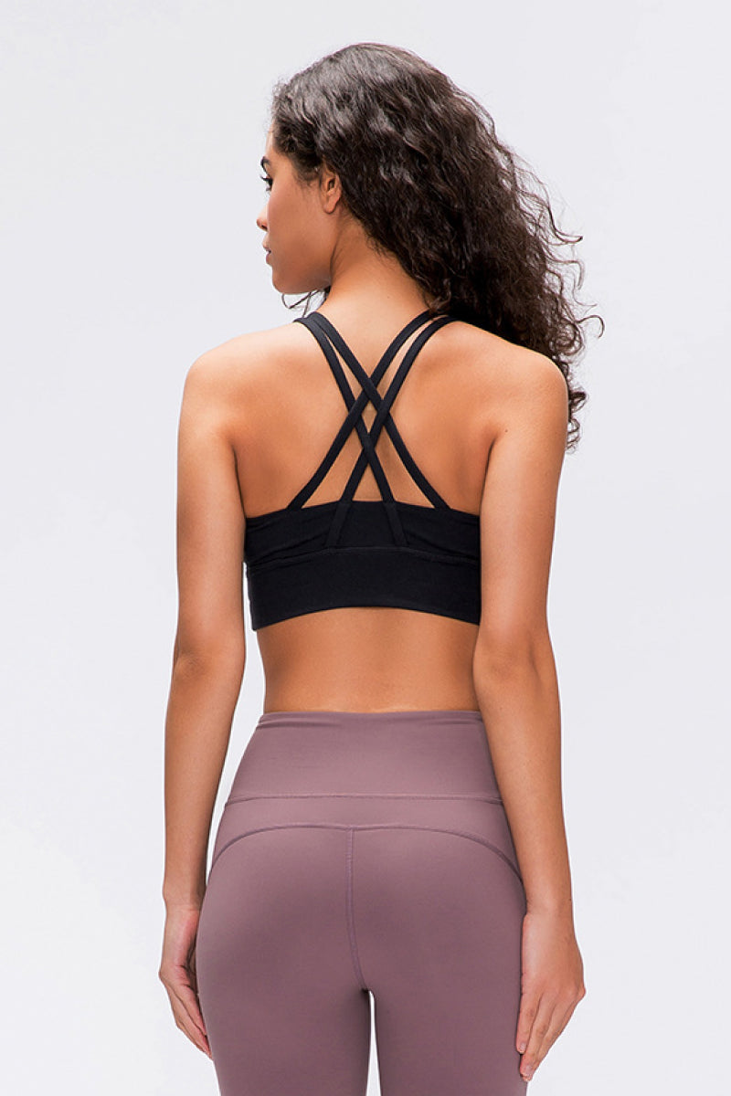 Alina Double Crisscross Sports Bra