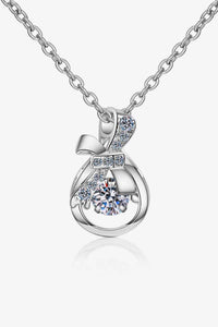 1 Carat Moissanite 925 Sterling Silver Necklace