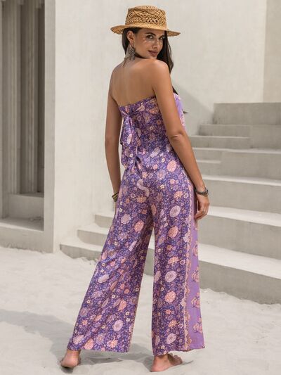 Ariella Strapless Wide Leg Jumpsuit