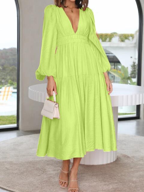 Francesca Balloon Sleeve Maxi Dress