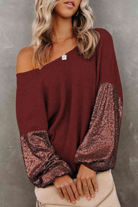 Nikki Sequined Knit Top