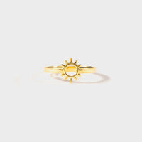 Remi Sun Shape 18K Gold-Plated Ring