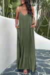 Dakota Backless Maxi Cami Dress with Pockets